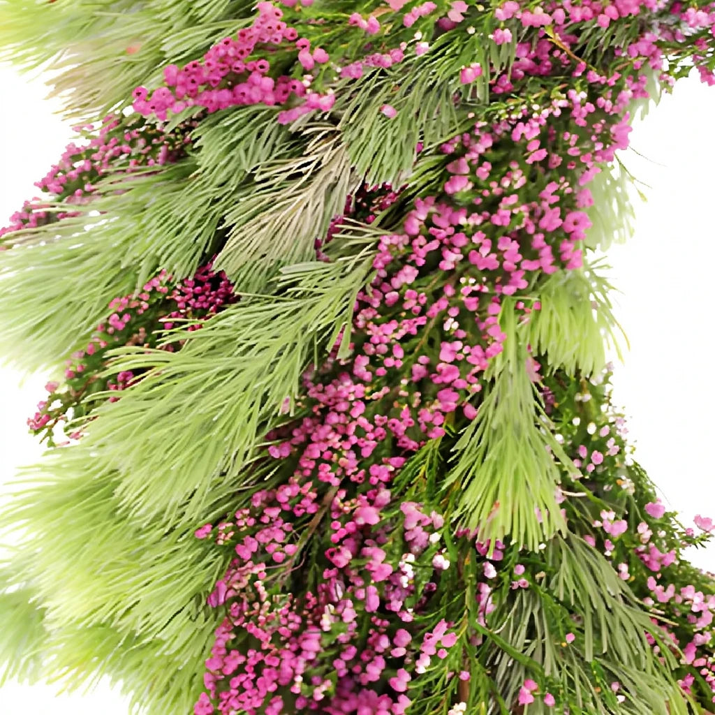 Wreath Heather & Wooley Bush Greenery - alternative 1