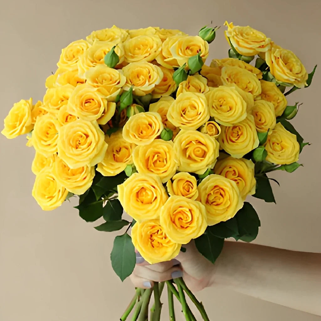 Yellow Babe Roses Spray - alternative 2