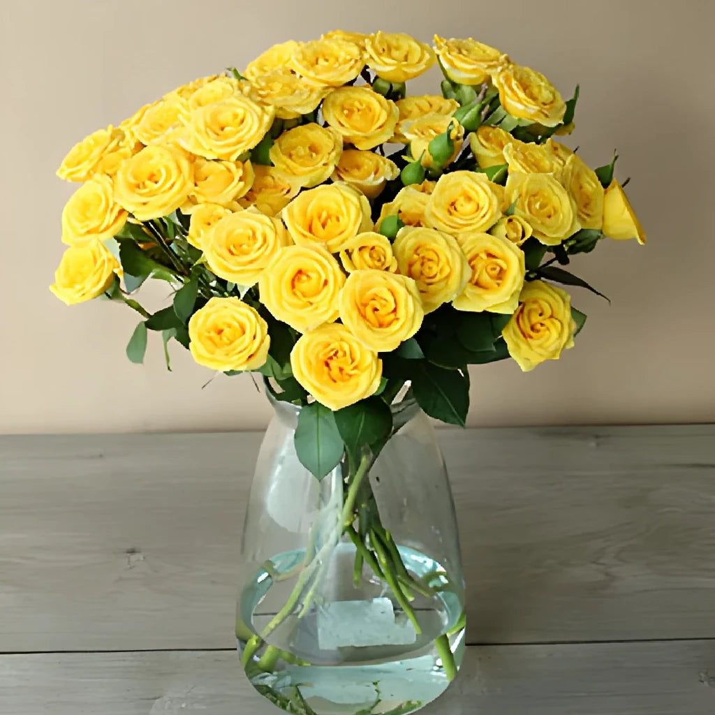 Yellow Babe Roses Spray - alternative 3