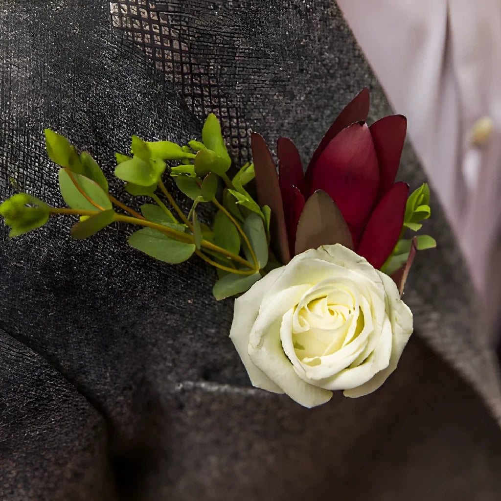 Bordeaux Wrist Corsages Wedding Collection - main