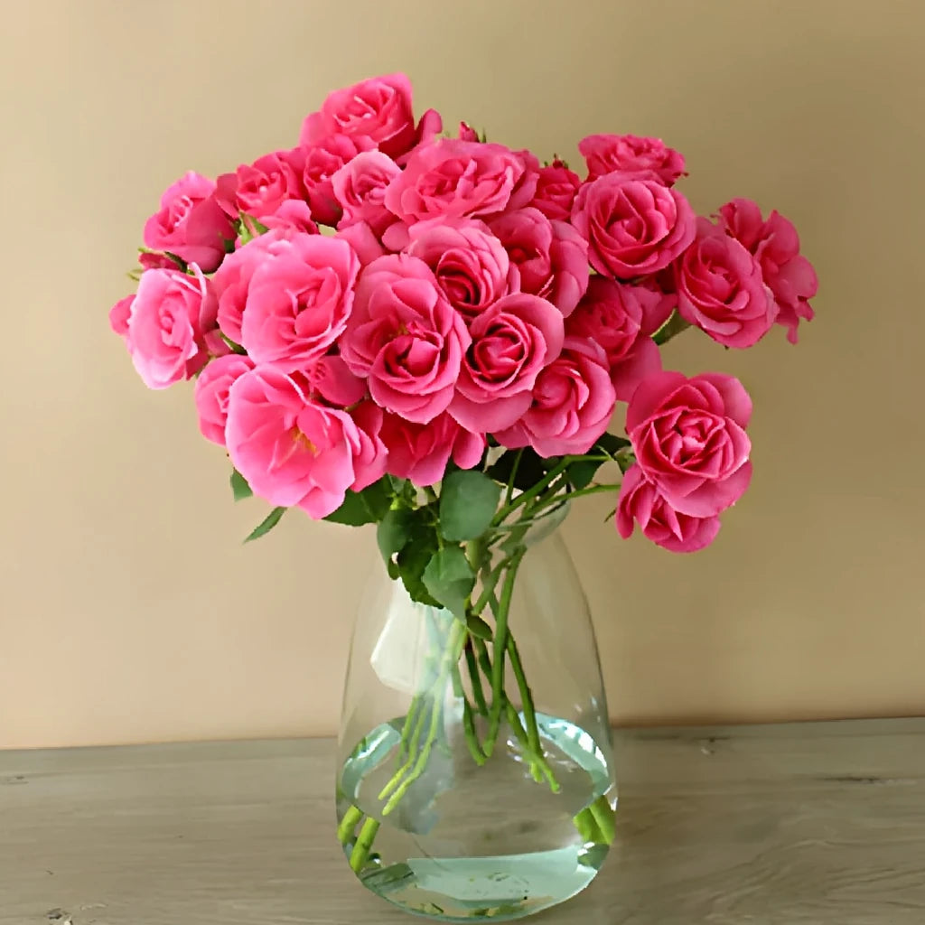 Hot Pink Folies Roses Spray - alternative 1