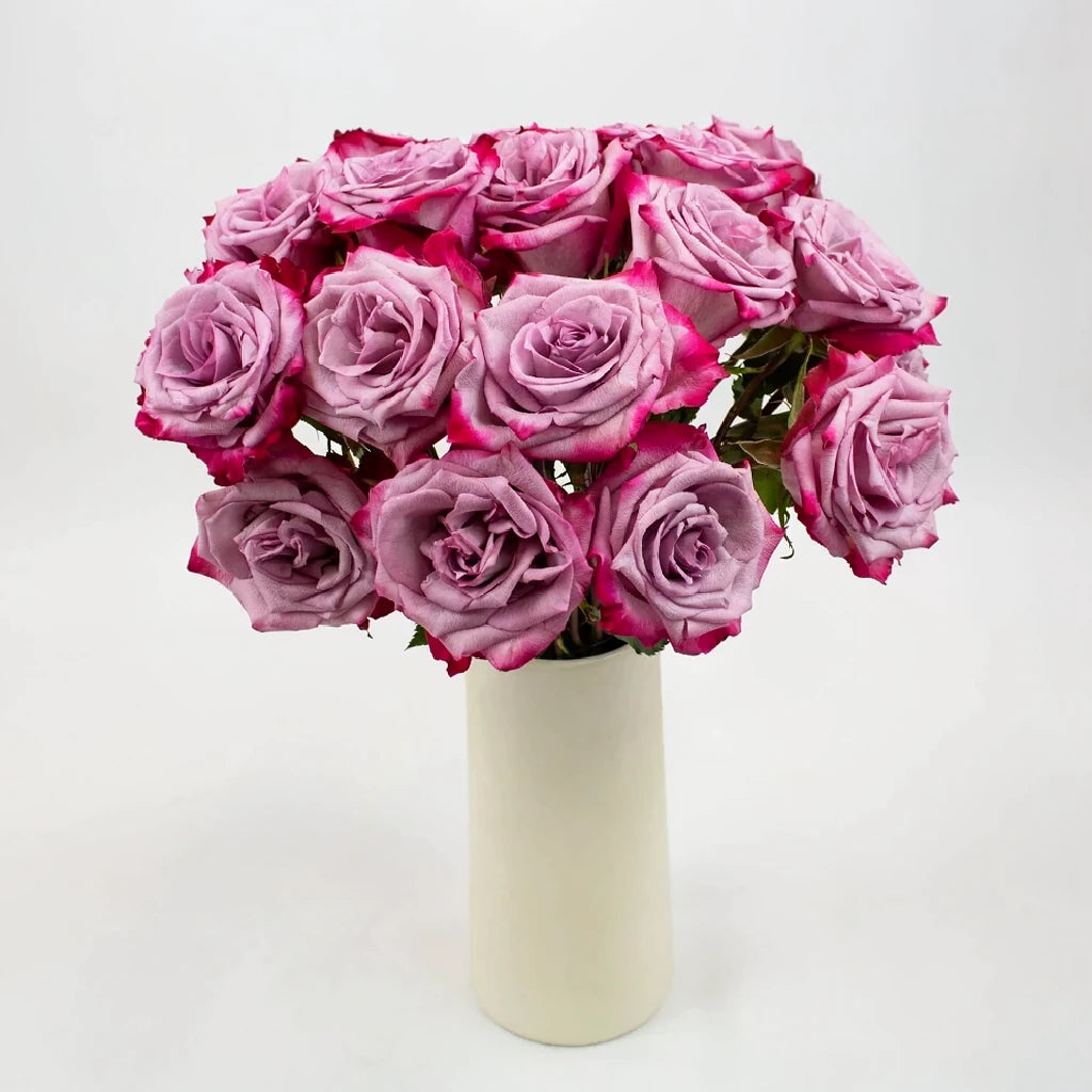 Bicolor Lavender & Pink Deep Purple Roses Standard - alternative 5