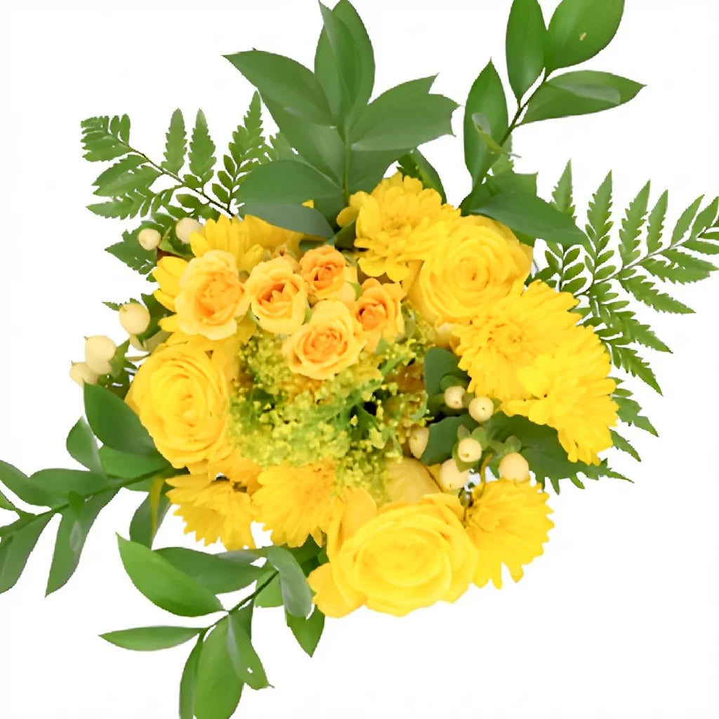 Kiss of Yellow Centerpieces - alternative 1